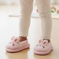 thumbnail image 2 of LIIPEE Kids Cartoon Slippers For Girls And Boys Cute Non- Flat Bottom Slipper Booties Fall Winter Warm Fuzzy Comfortable House Shoes,8-9 Years, 2 of 6