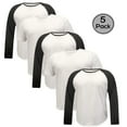 thumbnail image 1 of Blank Activewear , Lot de 5 T-Shirts pour Hommes, 50/50, Coton Polyester, 1 of 4