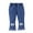 Beige, variant on Baby Girls Baggy Jeans Cute Bowknot Embroidered Denim Elastic Waist Joggers Sweatpants Kids Hem Pants Pink 3-4 Years