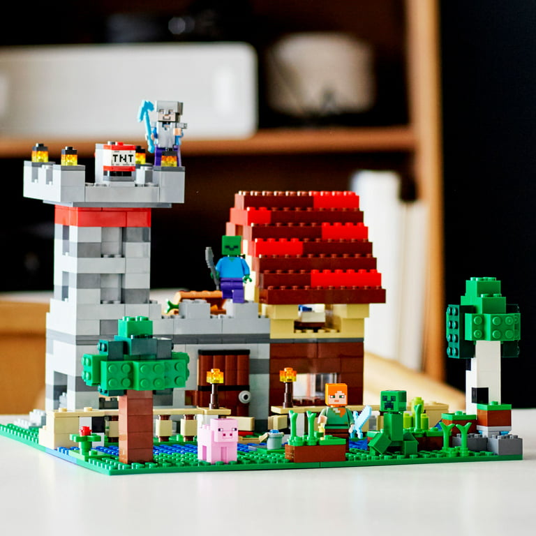stamtavle bekymre nyt år LEGO Minecraft The Crafting Box 3.0 21161 Minecraft Castle and Farm  Building Set (564 Pieces) - Walmart.com