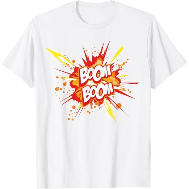 Boom Boom Comic Explosion - Camiseta divertida con dibujos animados