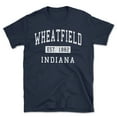 thumbnail image 1 of Wheatfield Indiana Classic Established Men's Cotton T-Shirt, 1 of 1