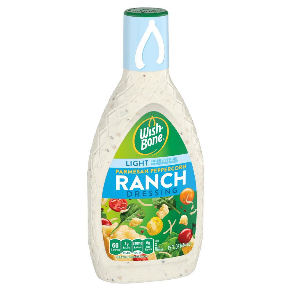 WishBone Light Parmesan Peppercorn Ranch Dressing, 15 fl oz Walmart