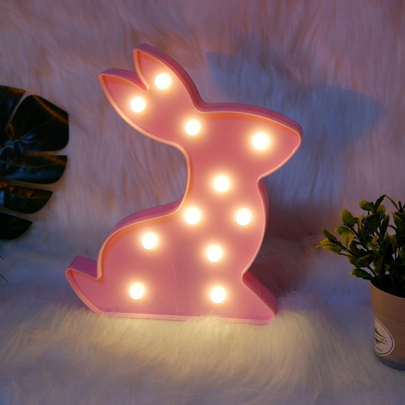 Sentmoon Clearance Sales Rabbit Lamps Decorative Lights, Plastic Art Decorations, Bedroom Kitchen Living Room Office Holiday Home Decor And Gifts Deals of the Day Clearance Prime