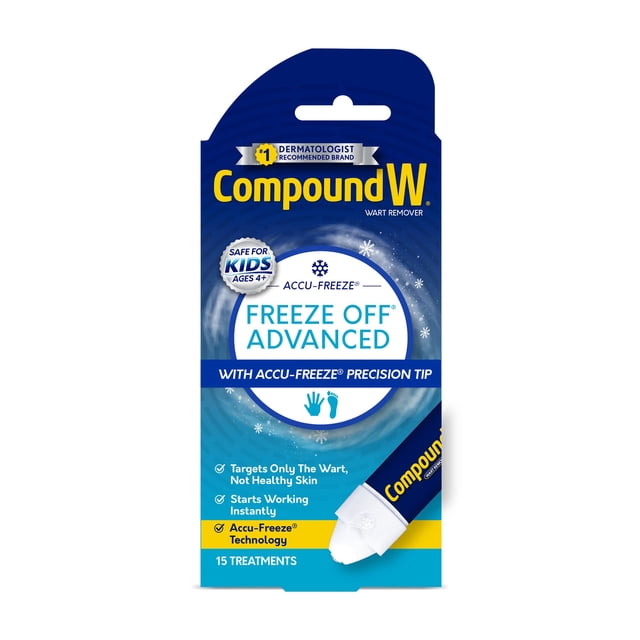 Compuesto eliminador de verrugas W Freeze Off Advanced, 1 unidad