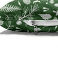 thumbnail image 4 of Woodsy Pet Bed, Forest Objects Leaves Twigs Pine Cones Beatles Drawn by Hand, Chew Resistant Pad for Dogs and Cats Cushion with Removable Cover, 24" x 39", Dark Forest Green White, by Ambesonne, 4 of 4