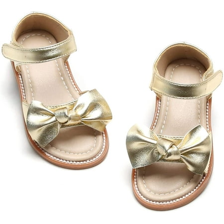 Toddler Girls Sandals Soft Rubber Flats Summer Baby flower girl Shoes
