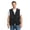 Black, variant on Unisex Apron Vest Two Pockets Volunteer Supermarket Cobbler Peasant Vest-Black-S