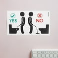 thumbnail image 4 of Masteelf 4pcs Funny Bathroom Wall Stickers Waterproof And Removable Toilet Reminder Decals Ideal For Home Office And Public Restrooms, 4 of 8