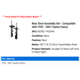 thumbnail image 2 of Rear Strut Assembly Set - Compatible with 1992 - 2001 Toyota Camry 1993 1994 1995 1996 1997 1998 1999 2000, 2 of 2