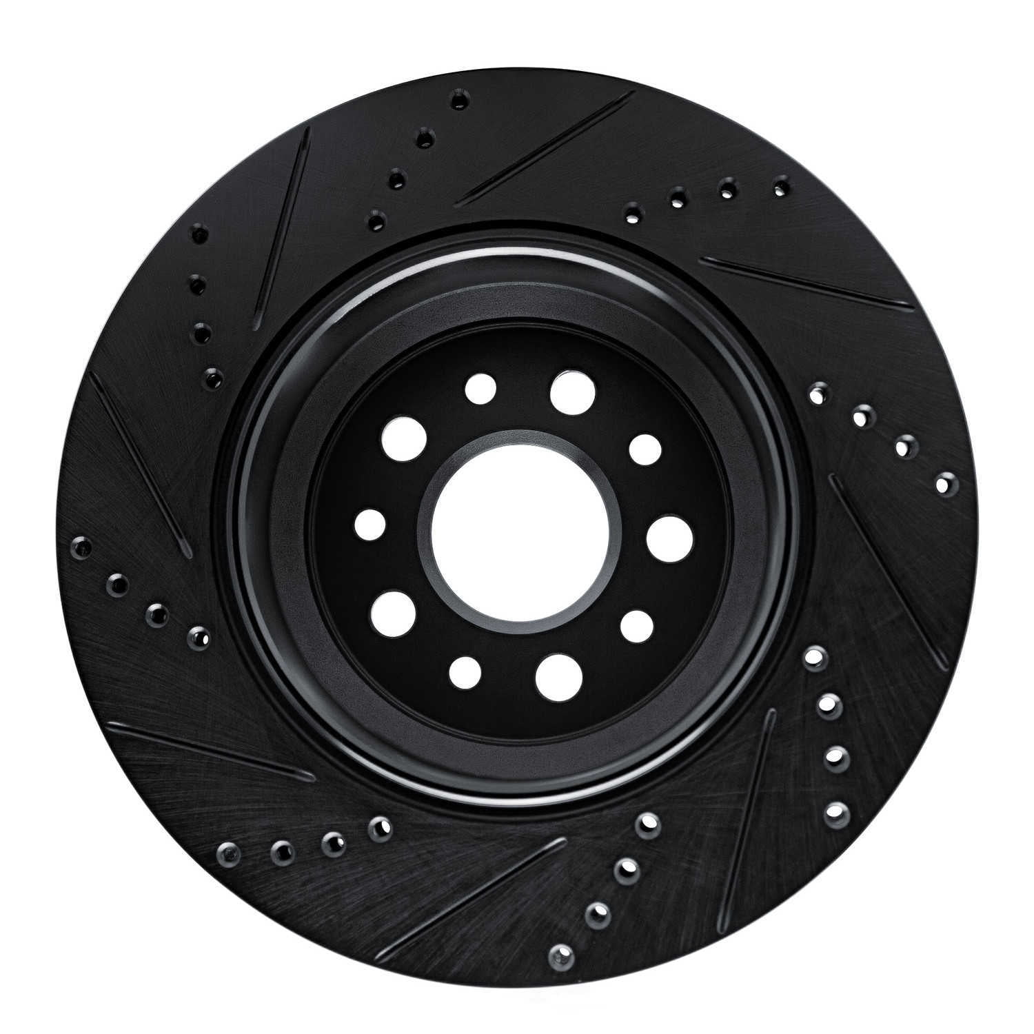 Dynamic Friction Company 633-79003R DFC Brake Rotor - Drilled And Slotted - Black