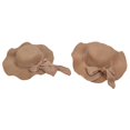thumbnail image 1 of 2Pcs Ladies Sun Hat UV Sun Protection Breathable Wide Brim Summer Beach Straw Hat for Women Girls(ParentChild Straw Hat ), 1 of 4