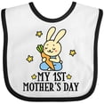 thumbnail image 3 of Inktastic My 1st Mothers Day Boys Boys Baby Bib, 3 of 4
