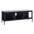 thumbnail image 2 of Metal/Glass TV Lowboard/Stand for TVs up to 50" in Black, 2 of 5