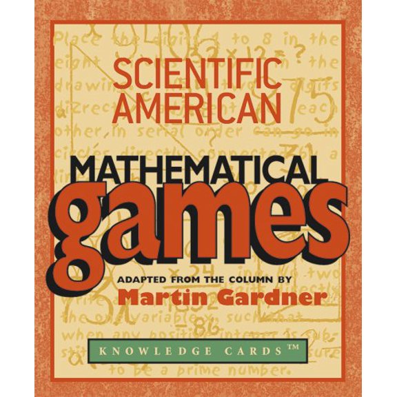 Pre-Owned Scientific American: Mathematical Games Knowledge Cards Deck, 9780764920370, 0764920375, Hardcover,