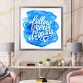 thumbnail image 3 of Designart 'Follow Your Dreams On Blue I' Modern Framed Art Print, 3 of 4