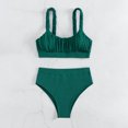 thumbnail image 2 of Birdeem Women Fashion Straps Solid Color Comfortable Split Swimsuit Bikini Beachwear Set, 2 of 7
