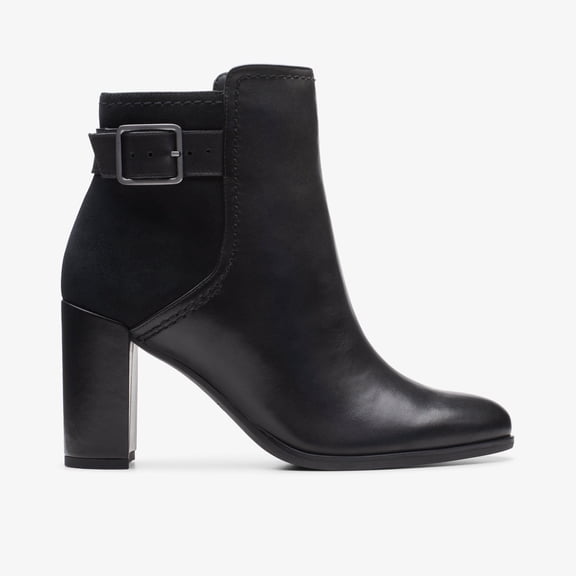 Clarks Womens Freva 85 Buckle Ankle Boots