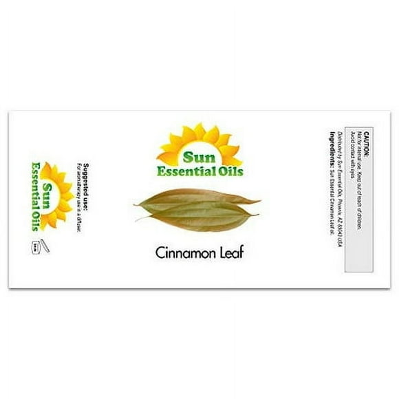 Sun Essential Oils 4oz - Cinnamon Leaf Essential Oil - 4 Fluid Ounces