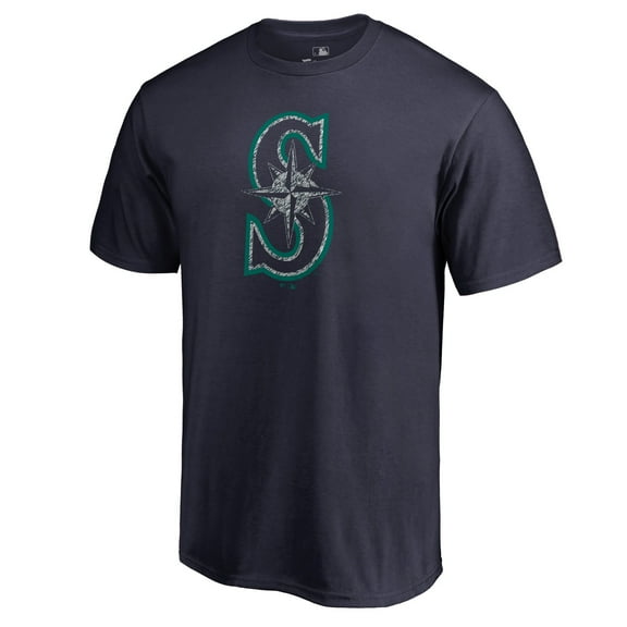 Men's Navy Seattle Mariners Static Logo T-Shirt
