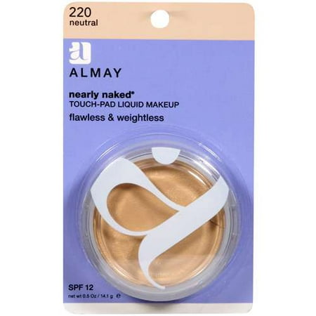 Almay Nearly Naked Touch Pad Makeup, 220 Neutral, 0.5 Fl. Oz.