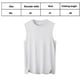 thumbnail image 2 of Camisetas deportivas sin mangas blancas para hombre, camisetas sin mangas para correr, camisetas sin mangas suaves y transpirables, 2 of 7