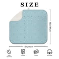 thumbnail image 4 of Dish Drying Mat for Kitchen Counter Blue Geometry Absorbent Reversible Microfiber Kitchen Countertop Protector Dishes Pad Small 16x18 Inch, 4 of 7