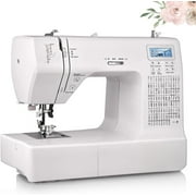Portable Sewing Machine Computerized Embroidery Sewing Machine with Unique Built-in Stitch and Buttonholes