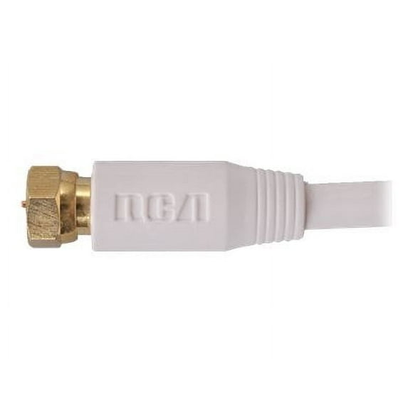 RCA VH606WHR - RF cable - F connector male to F connector male - 6 ft - coaxial - white