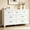 White-7 Drawers, variant on ShiKeyi 9 Drawer Dresser for Bedroom, Modern Metal Wide Storage Chest with Metal Handles and Legs, Black