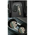 thumbnail image 5 of Garronmavis 15pcs Southwest Aztec Trendy Automobile Interior Sets Car Front Seat Cover Rear Bench Cover Steering Wheel Cover Seat Belt Cover Coasters Air Vent Phone Holder Trash Can, 5 of 7