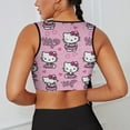 thumbnail image 6 of Hello Kitty Women's Sports Bras Fitness Workout Crop Tank Top Padded Yoga Top, 6 of 8