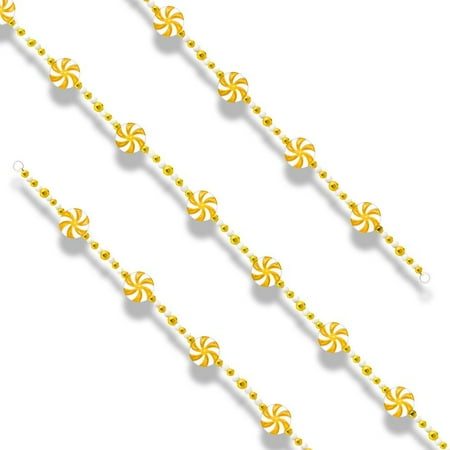 

2M New Handmade Nordic Series INS Candy Pendant Sweets Ball String Candy Garland Christmas Tree Decor S-YELLOW CANDY