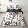 thumbnail image 2 of Castle Fairy Black Girl 7-Piece Bedding Comforter Set,Bling Glitter King Bedding Sets,Valentine's Day Ultra Soft Bed Sheets,Ultra Soft Romantic Home Decor,Reversible, 2 of 8