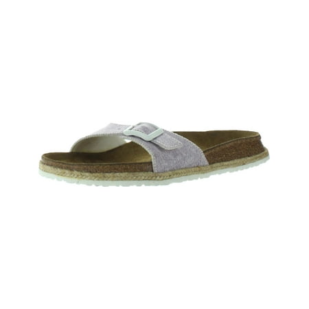 

Papillio by Birkenstock Womens Madrid Birko-Flor Denim Footbed Sandals Purple 36