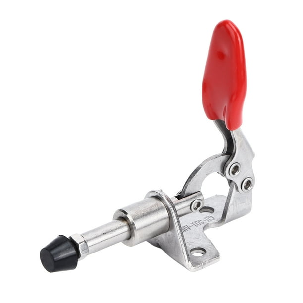 Abrazadera de palanca, acero inoxidable Pequea abrazadera de palanca de prevención de deslizamiento Capacidad de 99.2 lb Apertura ajustable para carpintería para equipos mecánicos LHCER 1