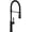 Matte Black, variant on Delta 9684TL-BL-DST Renaldi 1.8 GPM Single Hole Pre-Rinse Kitchen Faucet - Black
