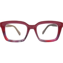 EYEGEMS Brand Eyeglasses  3.00 Women Eco Friendly Sustainable  Reading Glasses  Ladies Walnut Wood Red  & Multicolor 0552