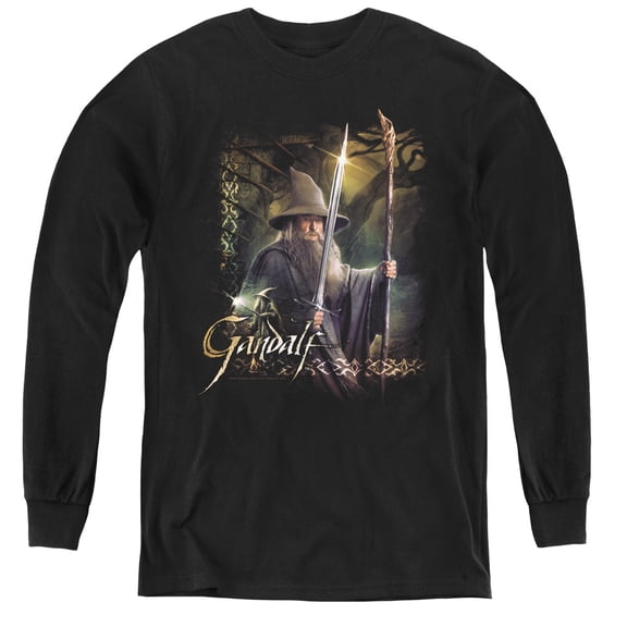 Hobbit - Sword And Staff - Youth Long Sleeve Shirt - X-Large