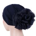 thumbnail image 2 of Travelwant Women Flower Elastic Turban Headwrap Sleep Beanie Pre-Tied Bonnet Knot Chemo Cap Hat, 2 of 7
