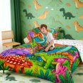 thumbnail image 4 of Erosebridal Cartoon Dinosaurs Queen Comforter Set for Kids, Wild Animal Bedding Comforter Set, 4 of 6