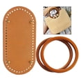 thumbnail image 3 of 2 Uds Bolsas de Material Cuero PU Zulema Manualidades Amarillo, 3 of 8