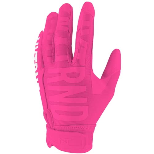 mens pink football gloves
