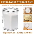 thumbnail image 2 of Recipientes de almacenamiento de alimentos HKJ Chef extra grandes, 6.5 L (220 ml), paquete de 4, 2 of 7