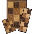 thumbnail image 1 of Achim Importing Co., Inc. 1822/373-R Capri 3 Piece Rug Set - Sarouk Squares, 1 of 1