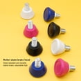 thumbnail image 4 of yingyy Pack de 2 Patins à Roulettes en Acier Inoxydable Toe Stop Réutilisables Hauteur Réglable Bloc d'Arrêt de Sport en Plein Air avec Clé Rose Rouge, 4 of 6