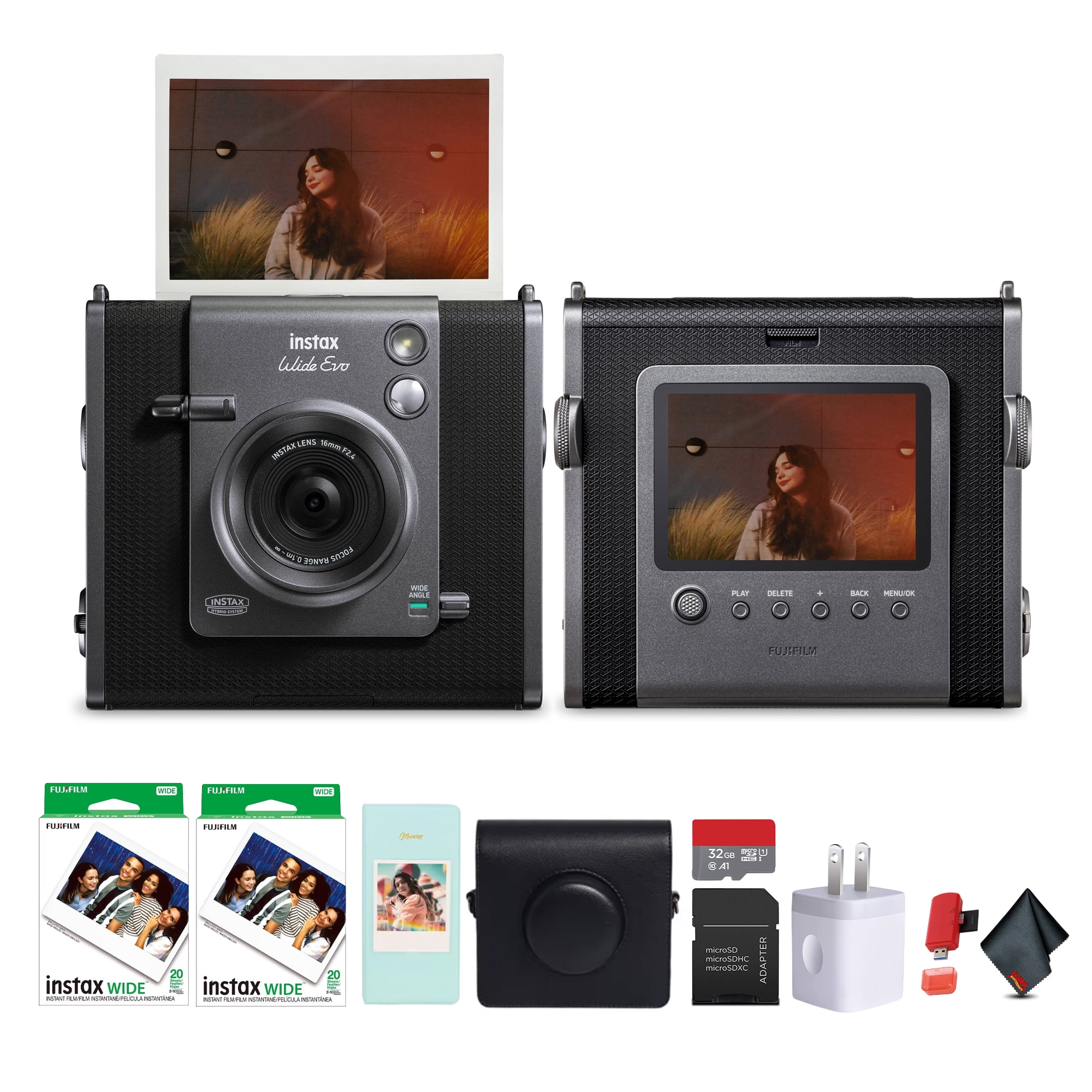 FUJIFILM INSTAX MINI EVO Limited Edition Instant Camera (Titanium