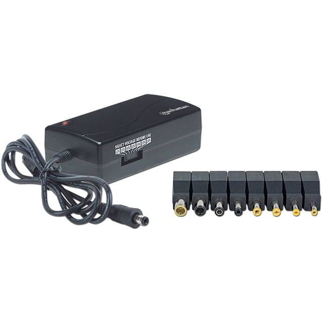 Adaptador de Corriente Universal Manhattan 70W con puntas intercambiables