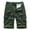 Army Green, variant on Turilly Men's Shorts Summer Outdoors Casual Solid Color Button Multi-pocket Sport Shorts Pants