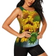thumbnail image 2 of Easygdp Sunflowers in Bucket Women's Workout Tank Top, Running Top, Hiking Shirt, Quick-Dry for Running, Yoga, Hiking - Large, 2 of 9